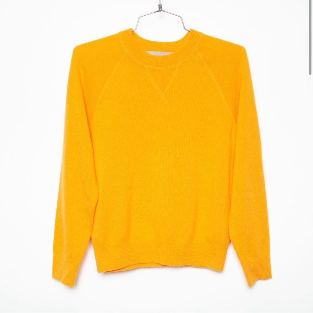 Everlane Goldenrod 100% Cashmere Raglan Sweater